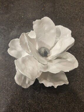 Handcrafted Oyster Shell Magnolia Flower